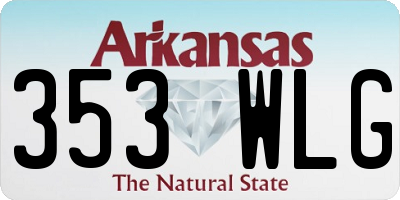 AR license plate 353WLG