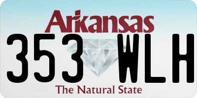AR license plate 353WLH