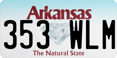 AR license plate 353WLM
