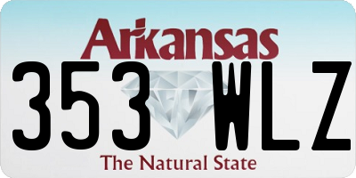 AR license plate 353WLZ