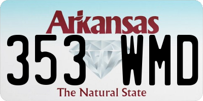 AR license plate 353WMD