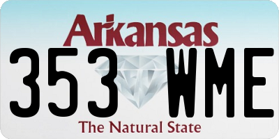 AR license plate 353WME