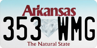 AR license plate 353WMG