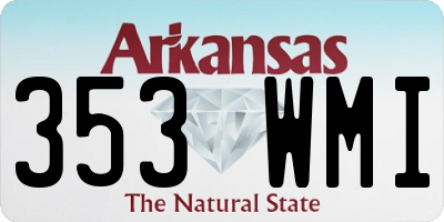 AR license plate 353WMI