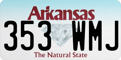 AR license plate 353WMJ