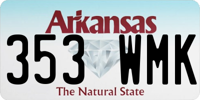 AR license plate 353WMK