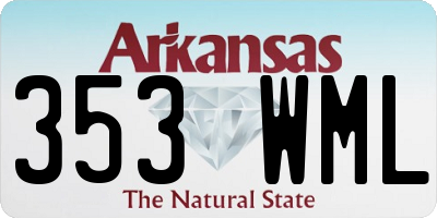 AR license plate 353WML