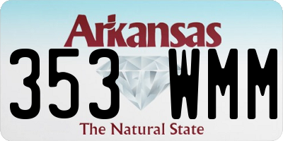 AR license plate 353WMM