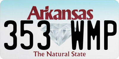 AR license plate 353WMP