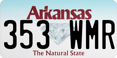 AR license plate 353WMR