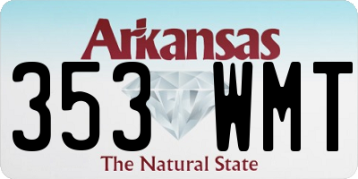 AR license plate 353WMT