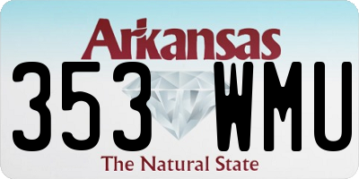 AR license plate 353WMU