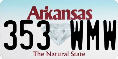 AR license plate 353WMW