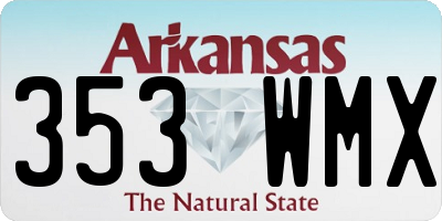 AR license plate 353WMX