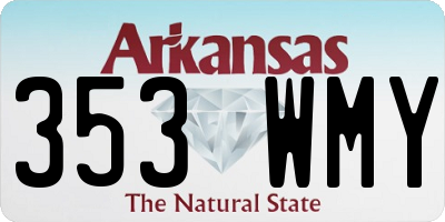 AR license plate 353WMY