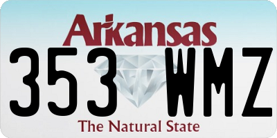 AR license plate 353WMZ