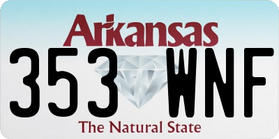 AR license plate 353WNF