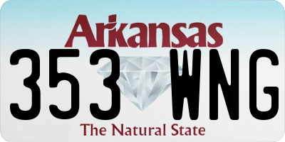 AR license plate 353WNG