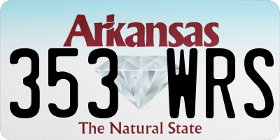 AR license plate 353WRS