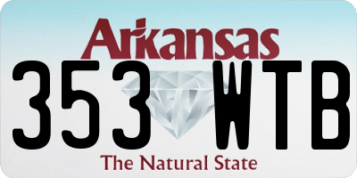 AR license plate 353WTB