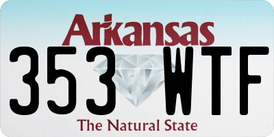 AR license plate 353WTF