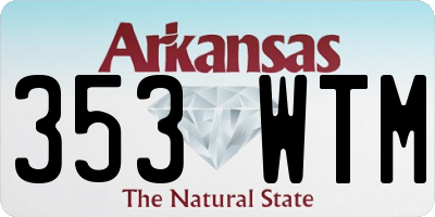 AR license plate 353WTM