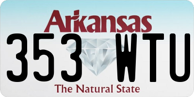 AR license plate 353WTU