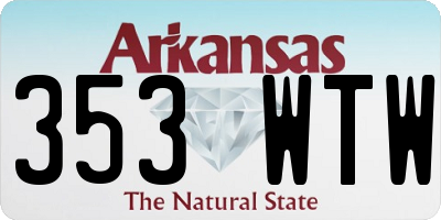 AR license plate 353WTW