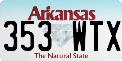 AR license plate 353WTX