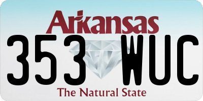 AR license plate 353WUC