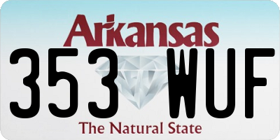 AR license plate 353WUF