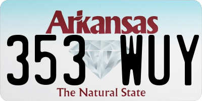AR license plate 353WUY