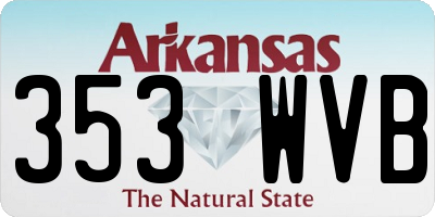 AR license plate 353WVB