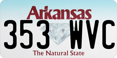 AR license plate 353WVC