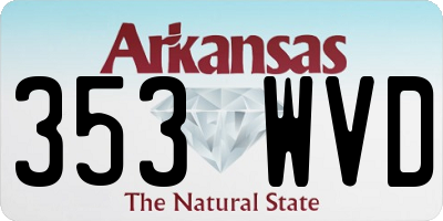 AR license plate 353WVD