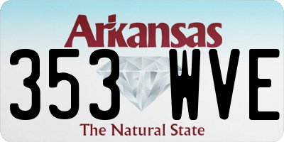 AR license plate 353WVE