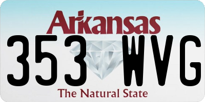AR license plate 353WVG