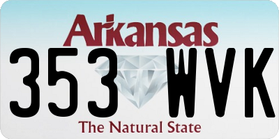 AR license plate 353WVK