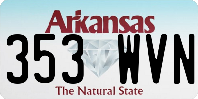 AR license plate 353WVN
