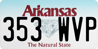 AR license plate 353WVP