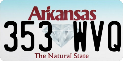 AR license plate 353WVQ
