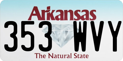 AR license plate 353WVY