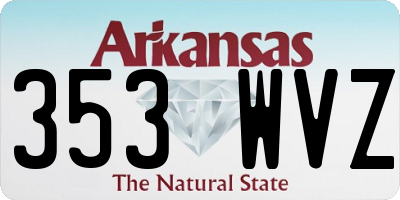 AR license plate 353WVZ