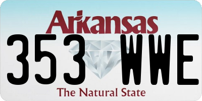 AR license plate 353WWE