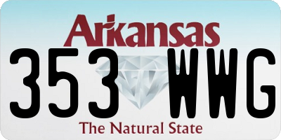 AR license plate 353WWG