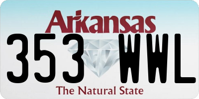 AR license plate 353WWL