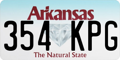 AR license plate 354KPG