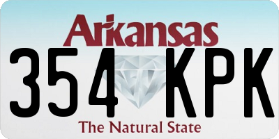 AR license plate 354KPK