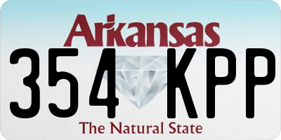 AR license plate 354KPP