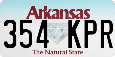 AR license plate 354KPR